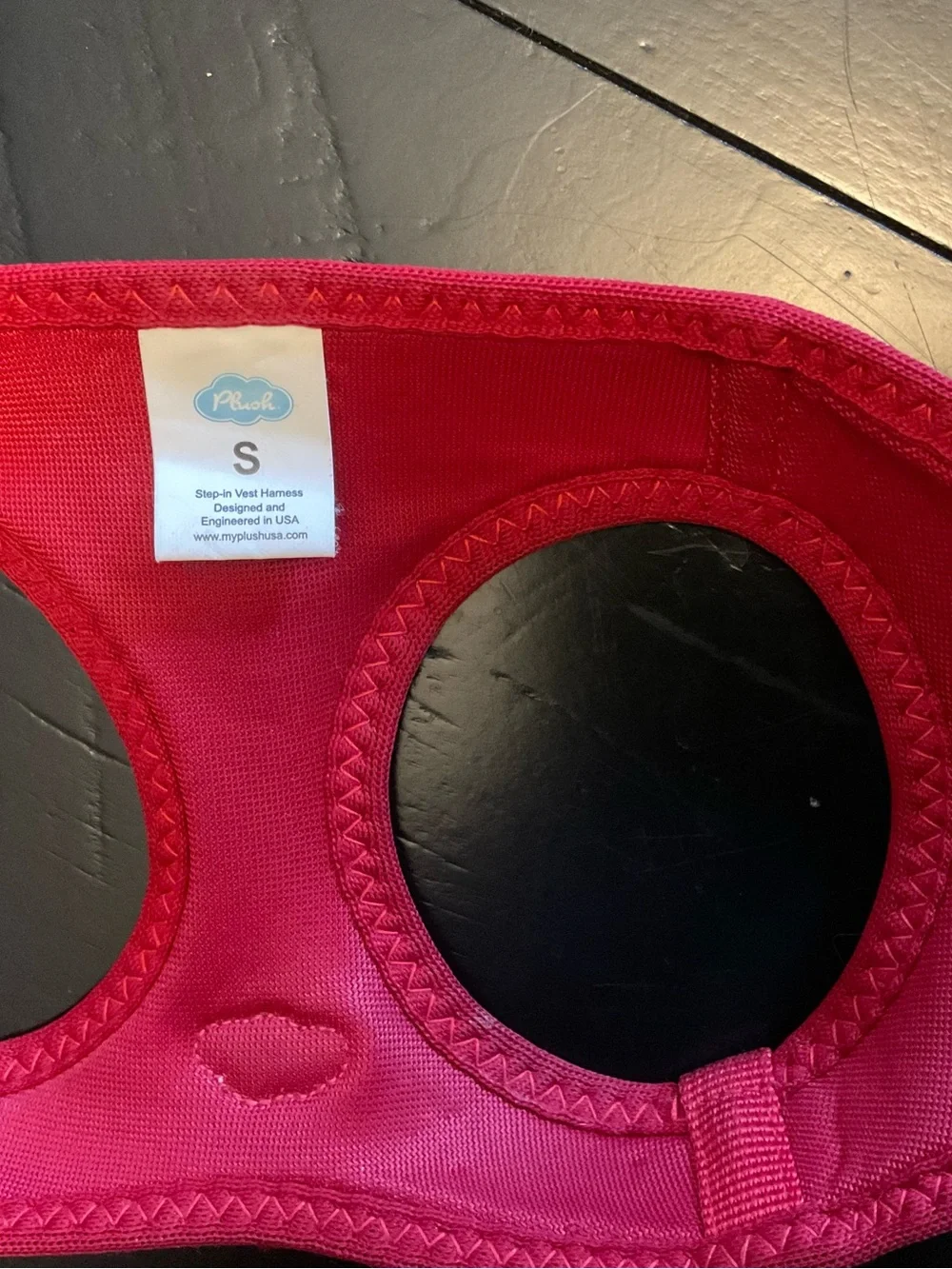 PLUSH Red Breathable Mesh Small Pet Harness